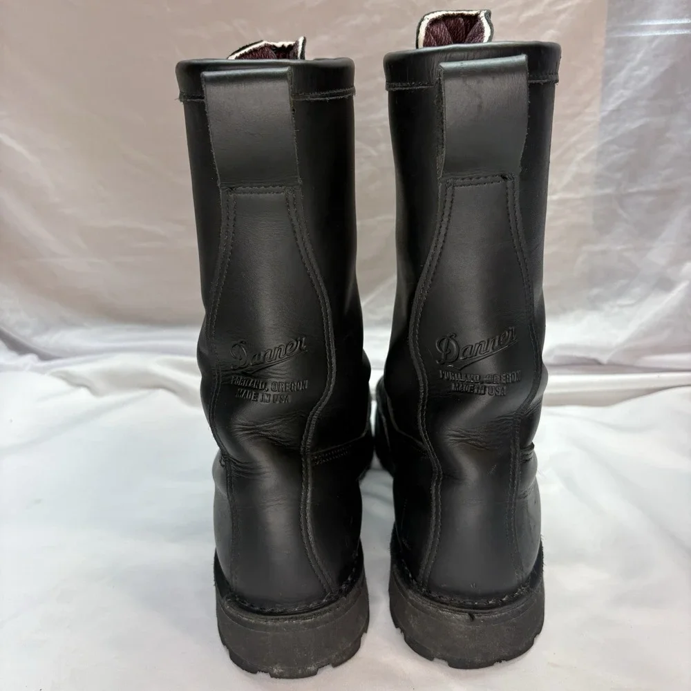 Danner Fort‎ Lewis 10in Mens Black Leather USA Military Boots 69110 13 D
